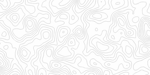 Topographic map. Geographic mountain relief. Abstract lines background. Contour maps. Vector illustration, Topo contour map on white background, Topographic contour lines vector map seamless pattern.
