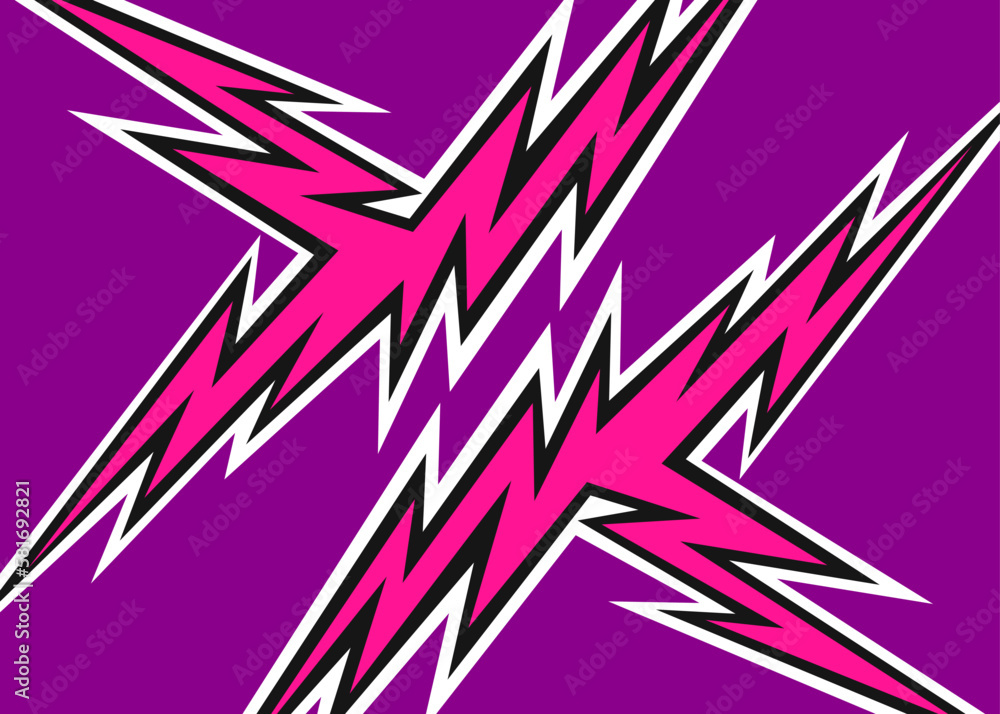 Poster abstract background with reflective jagged spike pattern. cross jagged pattern