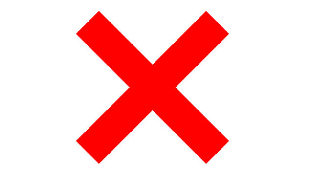 Rotes Kreuz auf wei&szlig;em Hintergrund