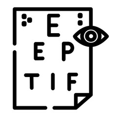 eye test line icon