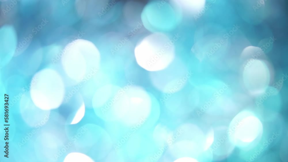 Canvas Prints blinky backdrop of blue and white bokeh. abstract movement of light blue defocused circles and light