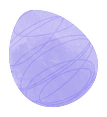 Watercolor easter egg