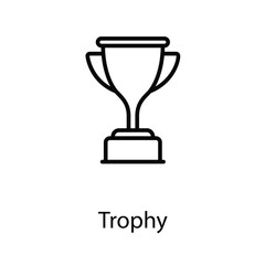 Trophy icon design stock illustration