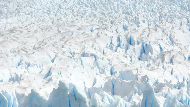 Glacier Texture of Crystalline Ice Blue and White Snow Seamless Antarctic Cracked Rocks in Patagonia, Perito Moreno