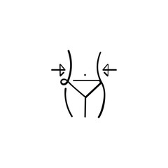 Weight Loss Line Style Icon Design
