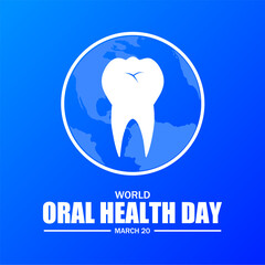 World Oral health day theme template. Vector illustration. Suitable for Poster, Banners, campaign and greeting card. 