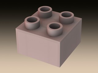 2x2 blocks Design 3D Rendering