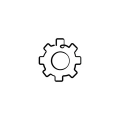 Gear Line Style Icon Design
