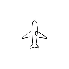 Plane Line Style Icon Design
