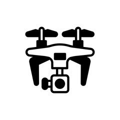 Air Drone icon in vector. Illustration