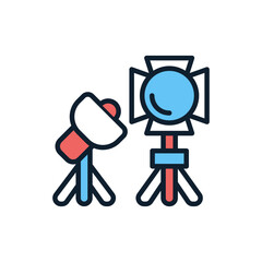 Photography Equipment icon in vector. Illustration