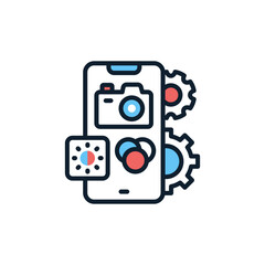 Photography Processing icon in vector. Illustration