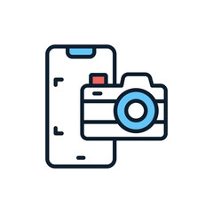 Phone Camera icon in vector. Illustration