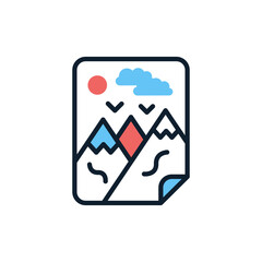 JPG File icon in vector. Illustration