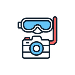 Underwater Photography icon in vector. Illustration