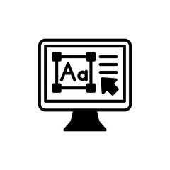 Font Design icon in vector. Illustration