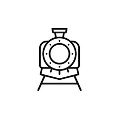 Train line icon isolated on white background