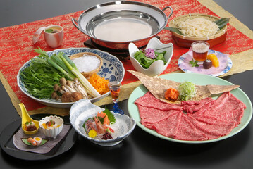 しゃぶしゃぶ　会席料理