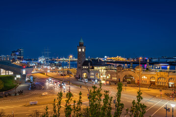 Hansestadt Hamburg bei Nacht