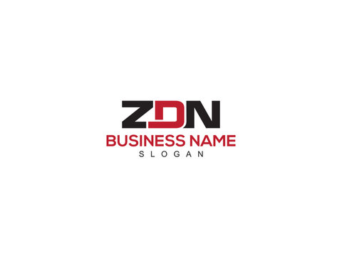 Creative Logo ZDN Letter, Minimal ZD zdn Monogram Logo Icon