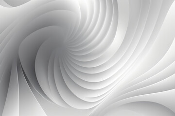 Abstract white and gray pale wavy background. AI generated art