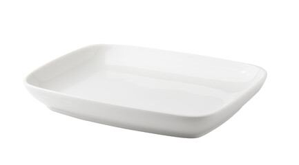 white plate isolated on transparent png