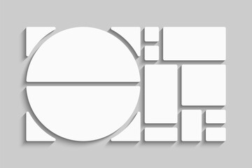 Template collage of eleven frames, images, photo