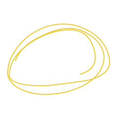 Abstract gold scribble circle