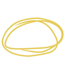 Abstract gold scribble circle