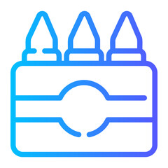 crayons gradient icon