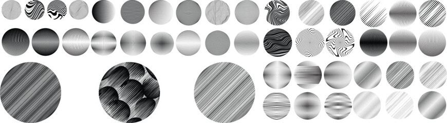 Set of spheres . Lines constructed transparent sphere .Vector  .Technology sphere Logo . Design element for posters, social media, templates, flyers, brochures . Abstract trendy transparent circles