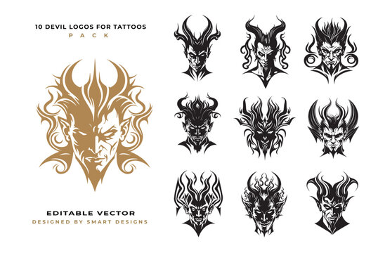 10 Devil Logos for Tattoos