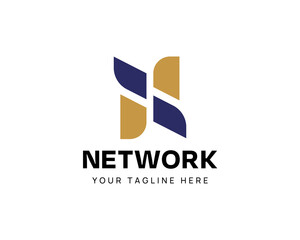 Abstract and Minimalist N Letter Logo Design