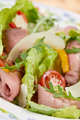 salad with beef and cheese