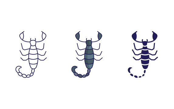 Scorpion vector icon