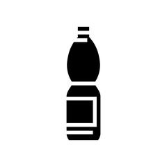 recycle water plastic bottle glyph icon vector illustration