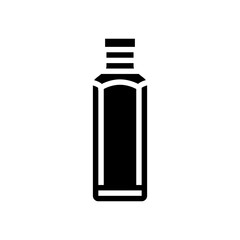 juice plastic bottle glyph icon vector illustration