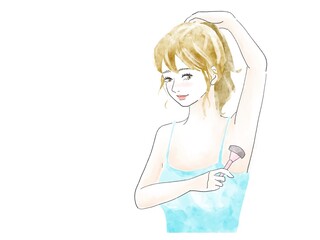 シェーディング　脱毛　スキンケア　イラスト