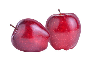red apple on transparent png