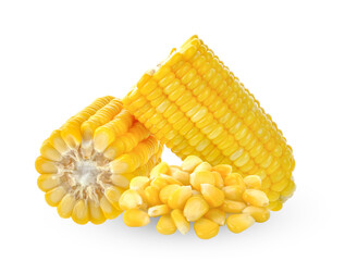 corn isolated on white background
