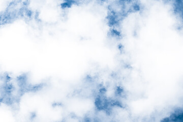 White cloud and bright blue sky for background