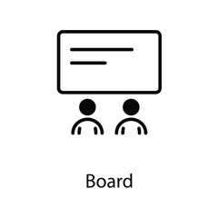 Board icon design stock illustration