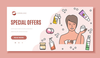 Skin Care Ad Special Offer Cosmetic product Beauty