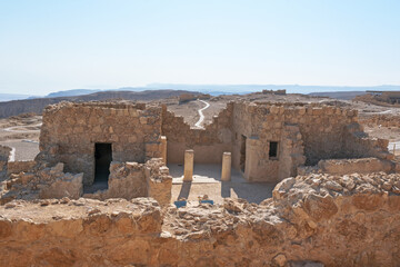 Masada National Park in the Dead Sea region of Israel