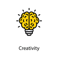 Fototapeta premium Creativity icon design stock illustration