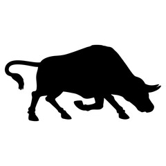 silhouette bull