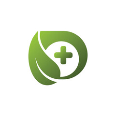 discovery wellness logo, wellness logo, plus sign and leaf elements