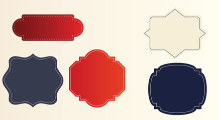 Label, Banner Vector