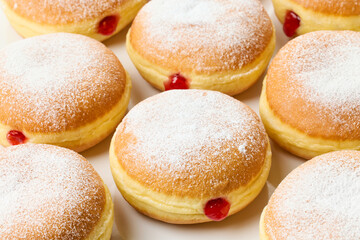 freshly baked jelly donuts