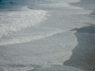 Waves on the Atlantic coast at Portugal's west coast